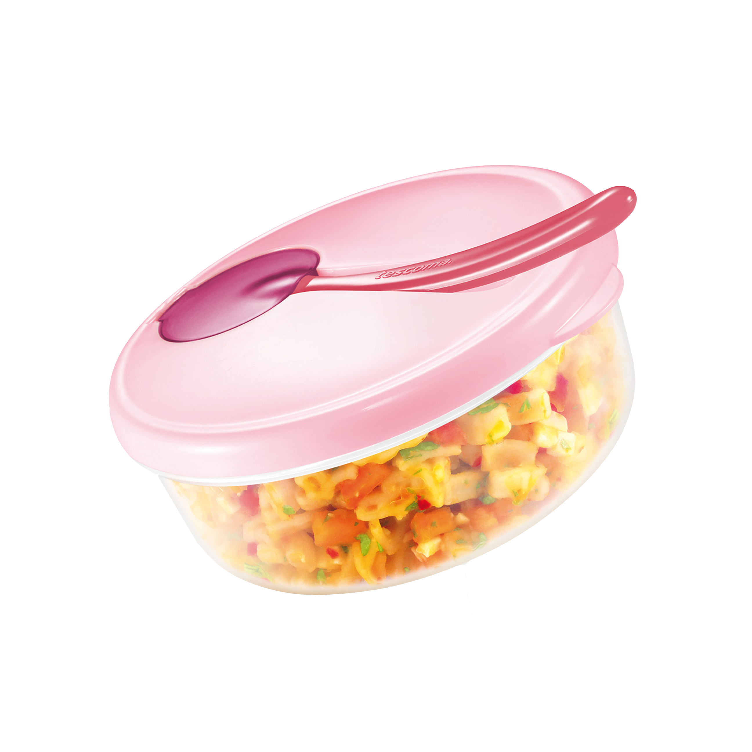 Cestovní miska PAPU PAPI se lžičkou - růžová