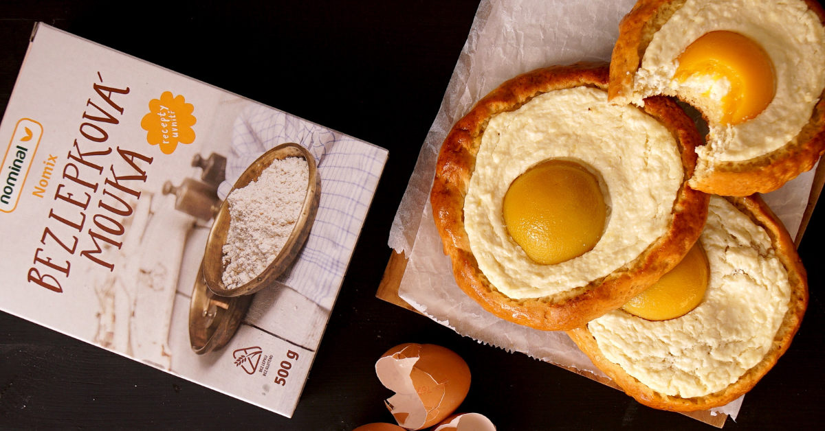 Easter fried eggs (gluten-free)