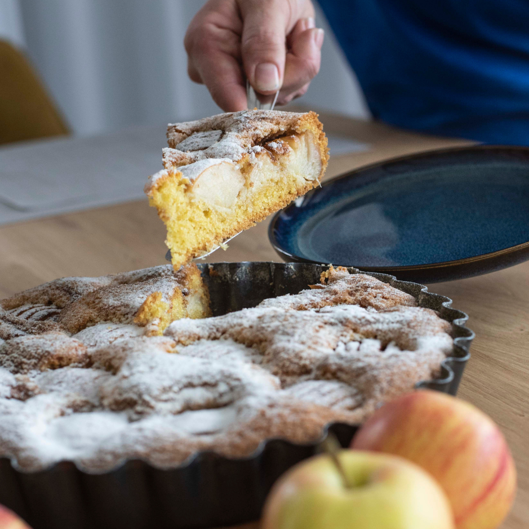 Spelt pie with apples 
