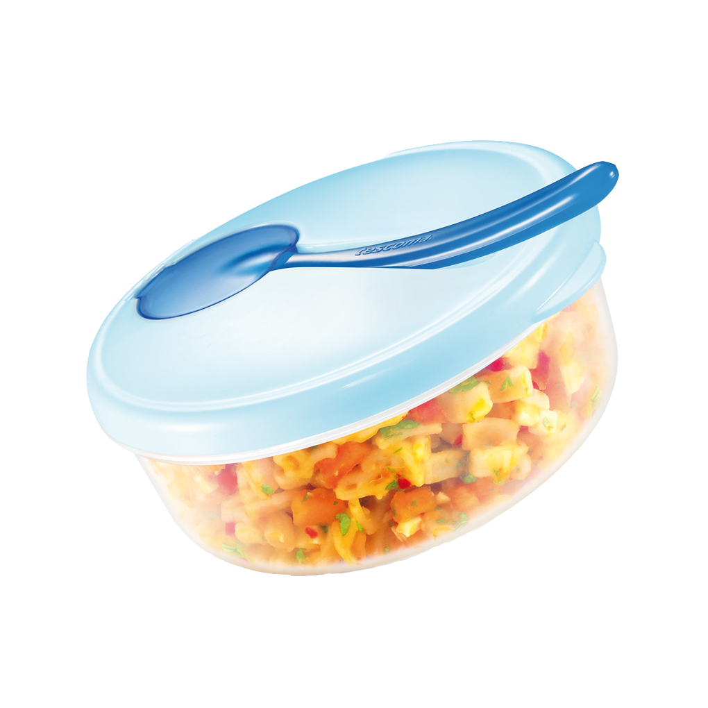 Cestovní miska PAPU PAPI se lžičkou - modrá