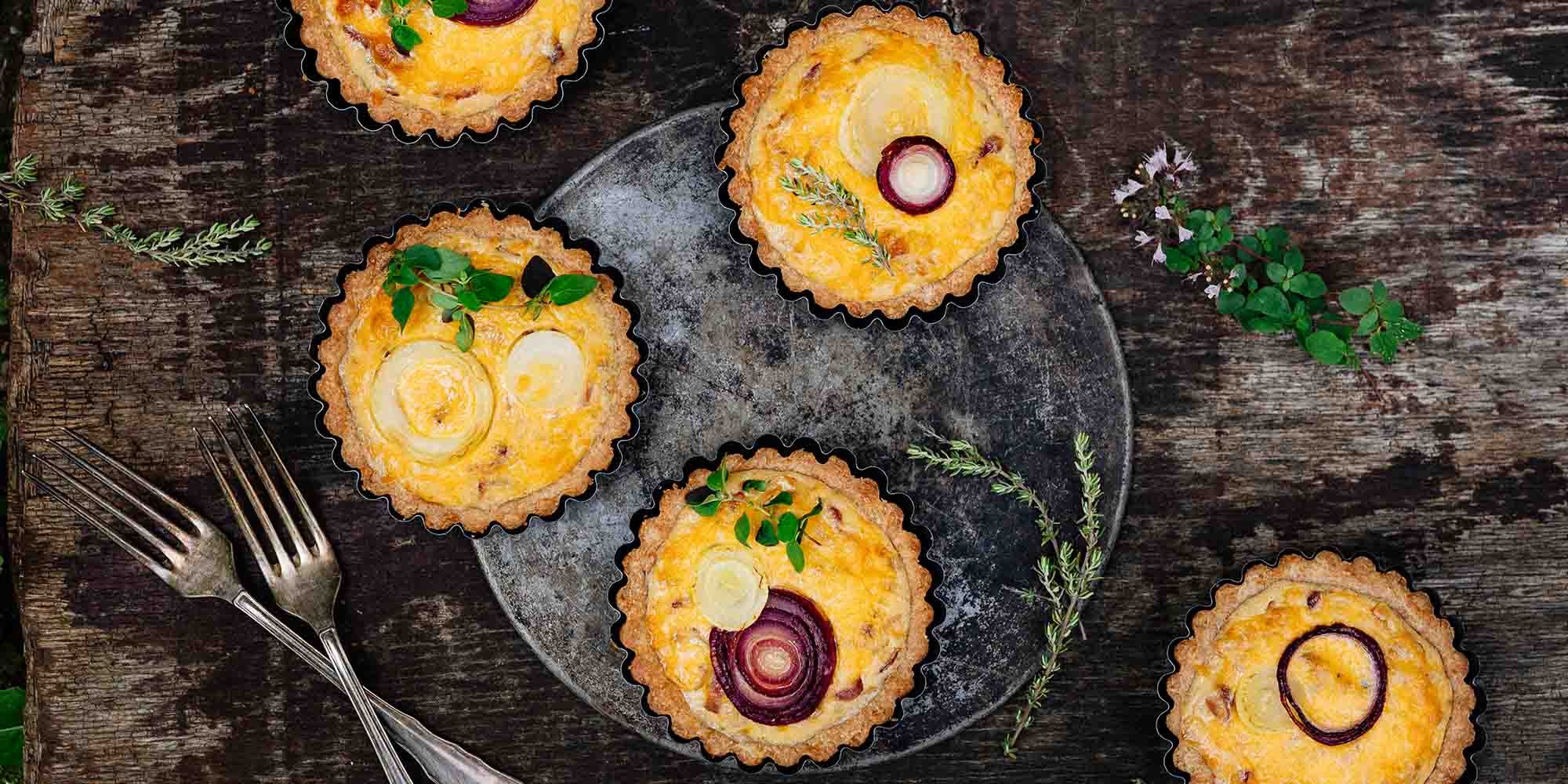 Slaný cibulový koláč - quiche