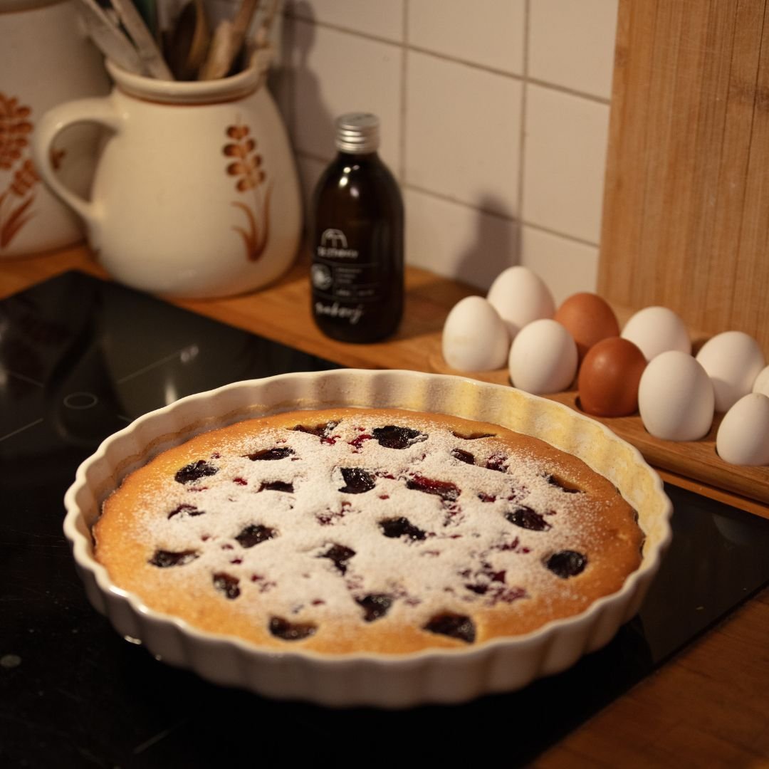      
          Chickpea porridge with vanilla and baked plums (gluten-free)
      