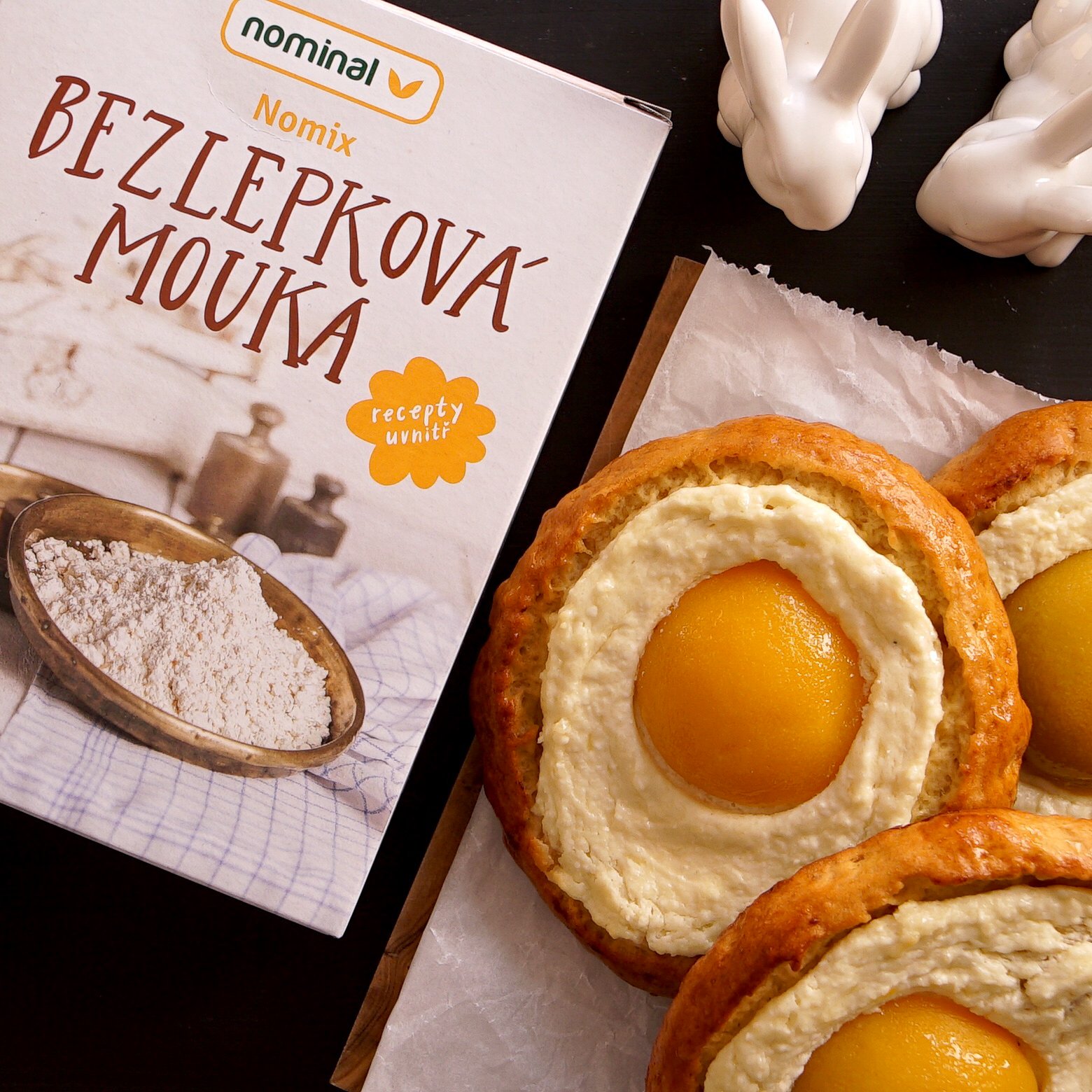 Easter fried eggs (gluten-free) 