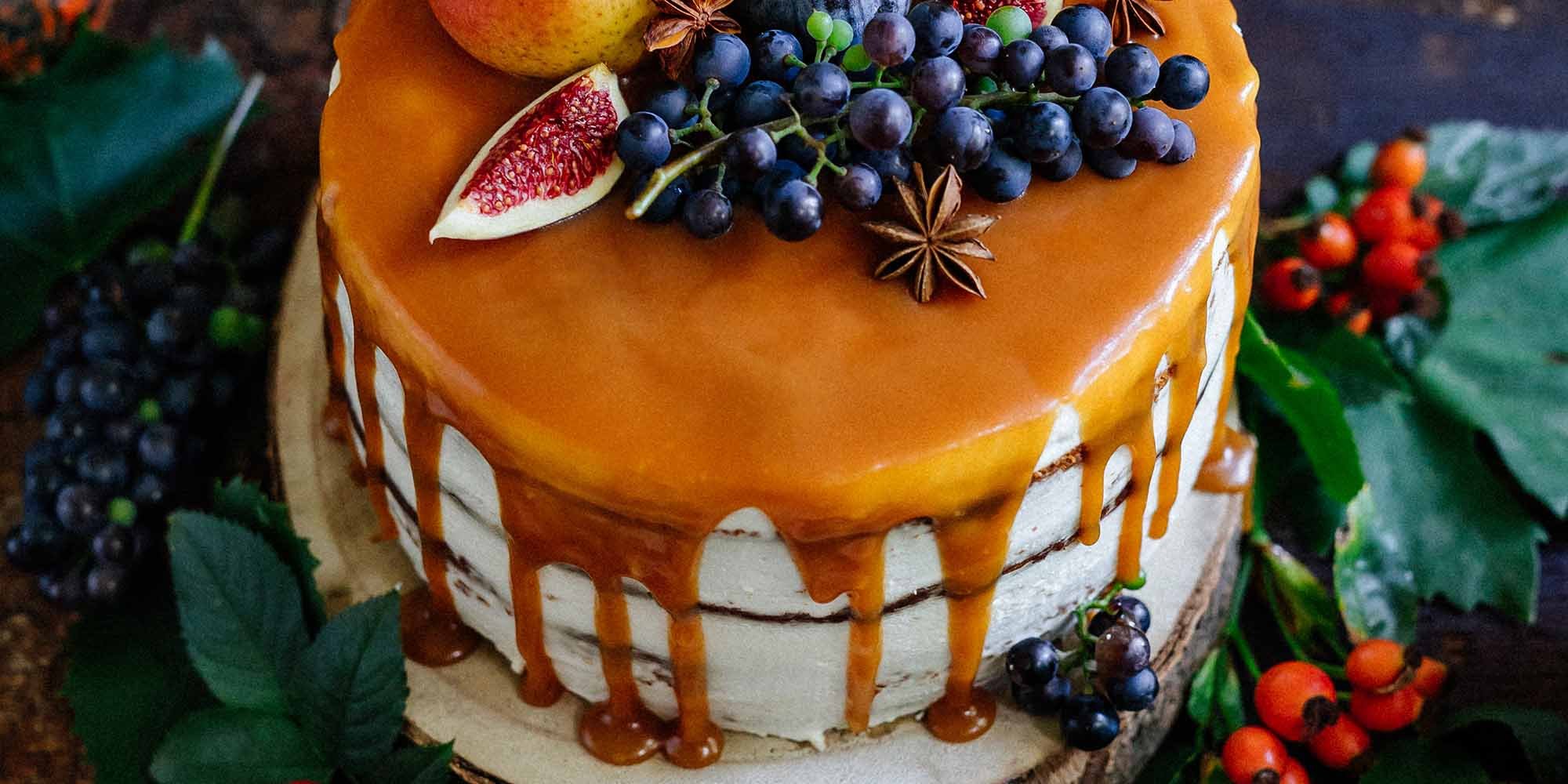 Dýňový podzimní dort