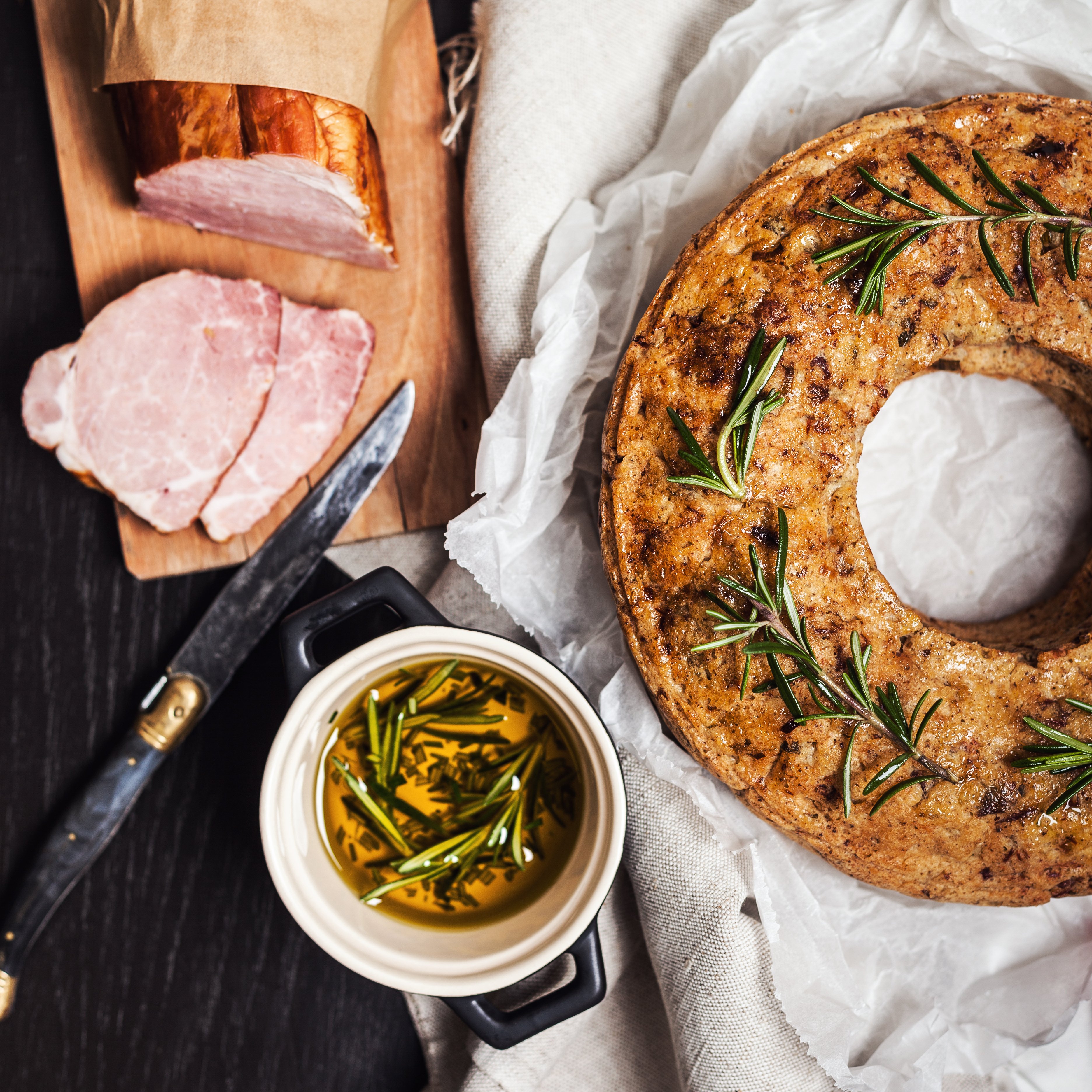 Velikonoční věnec s uzeným masem (bez lepku)