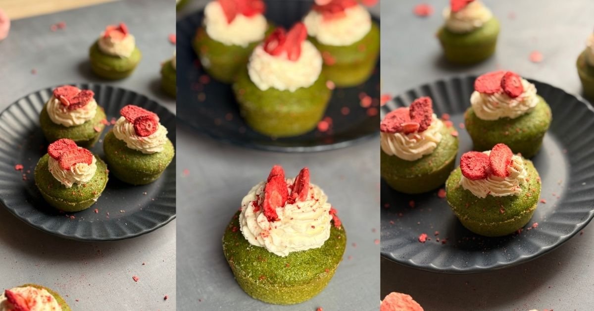 Jarní cupcakes se špenátem