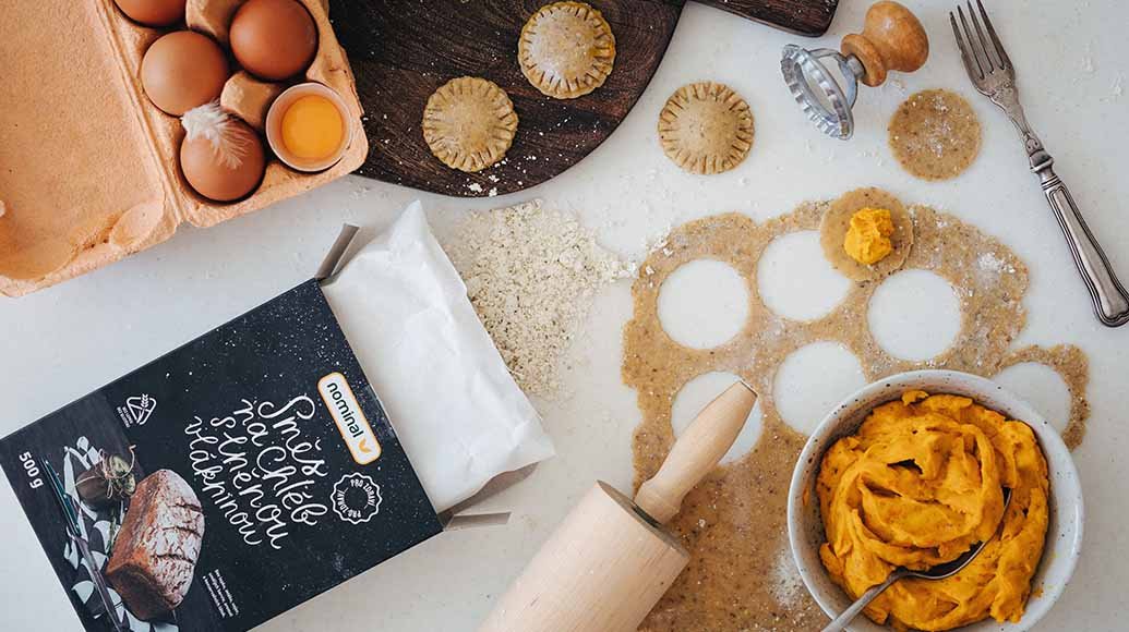 Pumpkin ravioli (gluten-free)