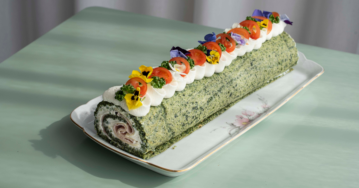 Slaná špenátová roláda