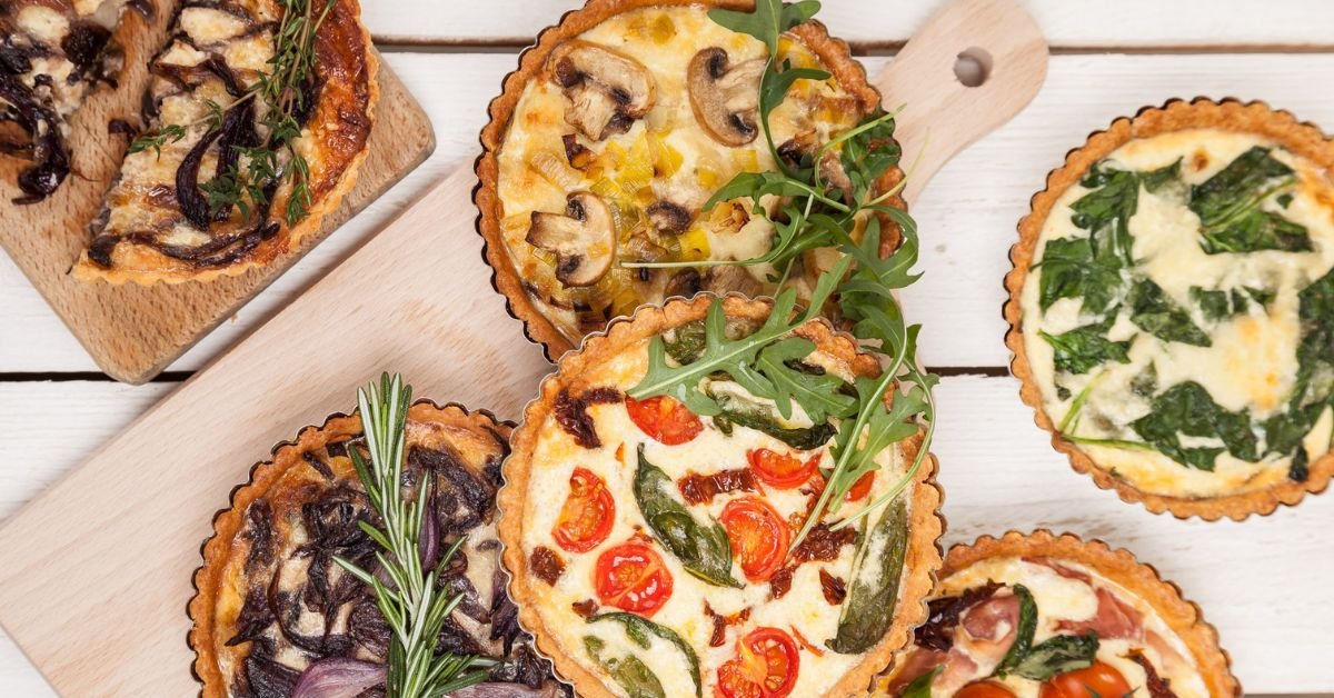 Slaný koláč - "quiche" se žampiony (bez lepku)